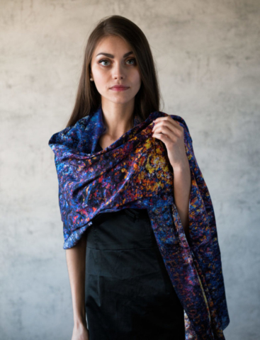 Art on Scarf - Lookbook - The Cosmic Spectrum