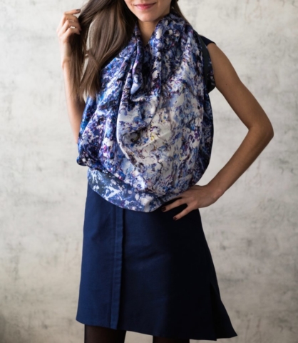 Art on Scarf - Lookbook - The Sound of Infinity