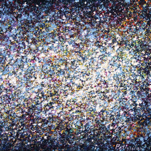 Aithne - Art on Scarf - Stardust by Ararat Petrossian