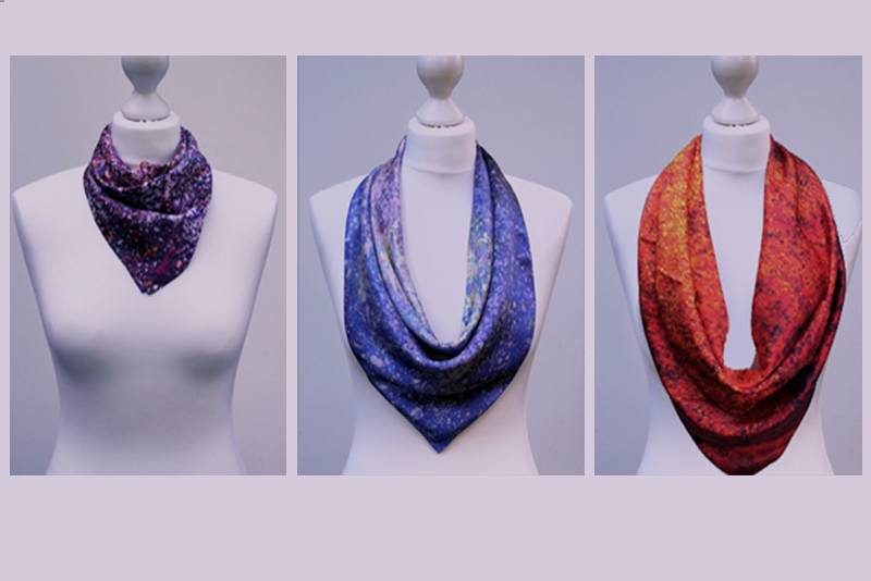 How to Choose the Size of a Square Silk Scarf? Aithne Art on Scarf