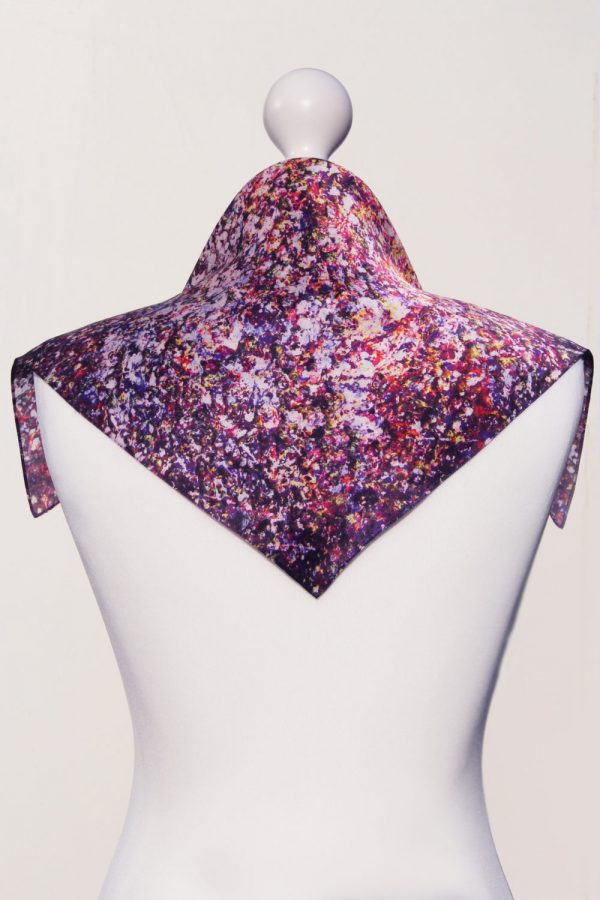 Aithne - Square Silk Scarf - The Warm Waves of Space5