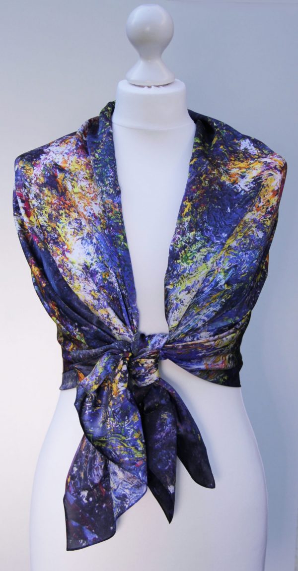 Aithne - Silk Scarf The Shining Lonely Star3